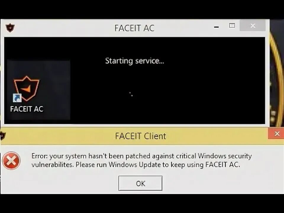 Faceit ac error. Faceit ac error