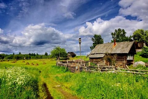 Пейзаж русской деревни