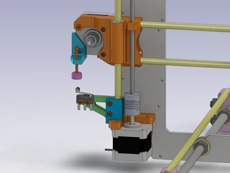 Z axis. Концевик оси z prusa i3. оси принтера 3d prusa. концевик оси z 3d принтера. prusa i3 axis.