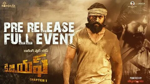 Here is the most awaited #KGF (Telugu) Movie Pre Release Event Starring #Ya...