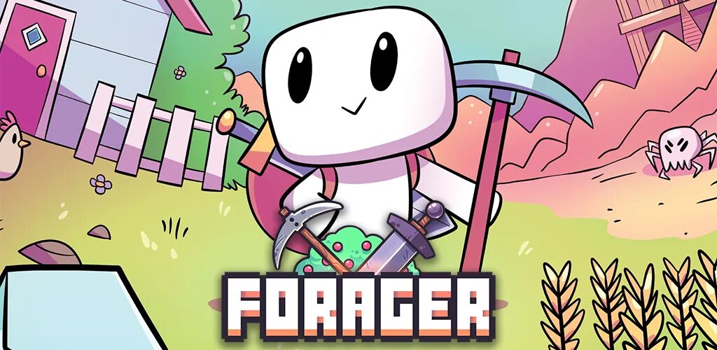 Forager video game. Forager мини игры. зефирка игра. уничтожитель forager. forager hero.