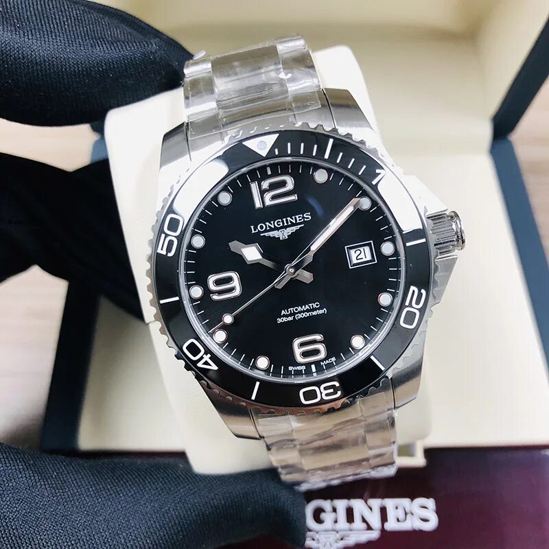 Longines HYDROCONQUEST Automatic 41mm. Longines HYDROCONQUEST Automatic 43mm. Longines l3.781.4.56.6. Longines HYDROCONQUEST l3 wuarz. 4 56 на часах