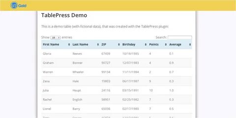Js table