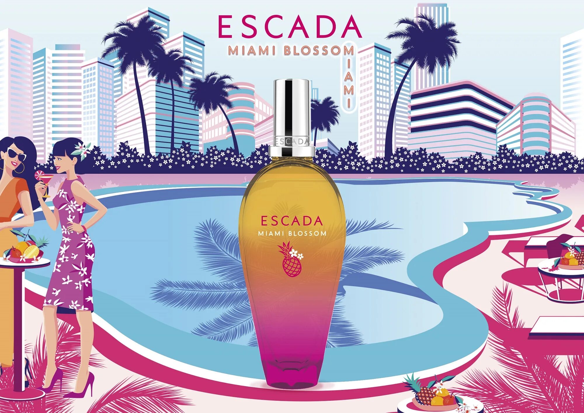 Эскада Miami Blossom. Escada Miami Blossom EDT (W) 100ml. Escada Miami Blossom 100 ml. Escada Miami Blossom 30ml.