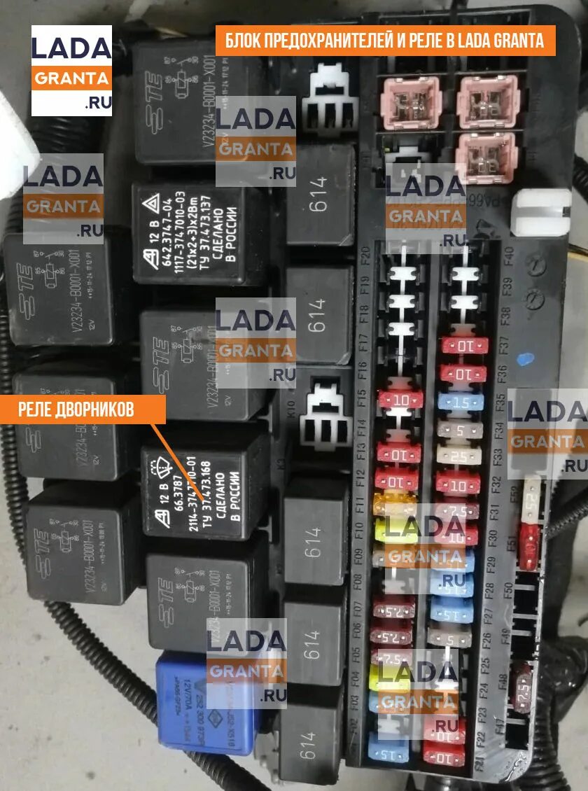 Предохранитель задних стопов лада гранта фл Неприятная поломка. Реле. Lada Гранта, 1,6 л, 2012 года поломка DRIVE2