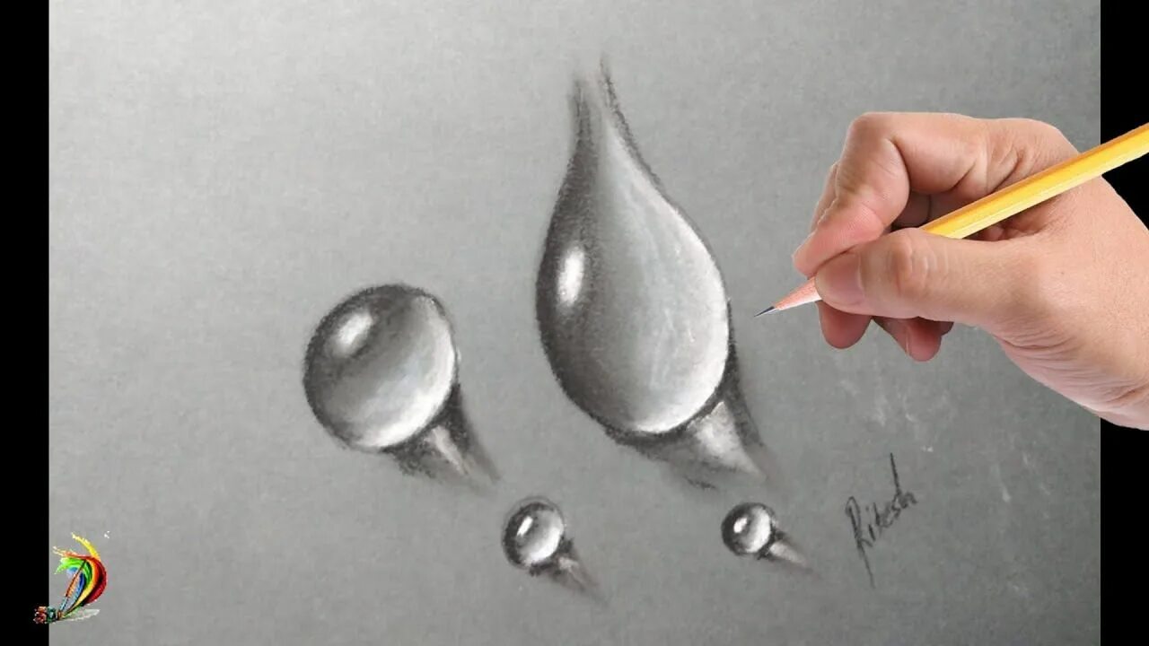 Капля в иллюстраторе