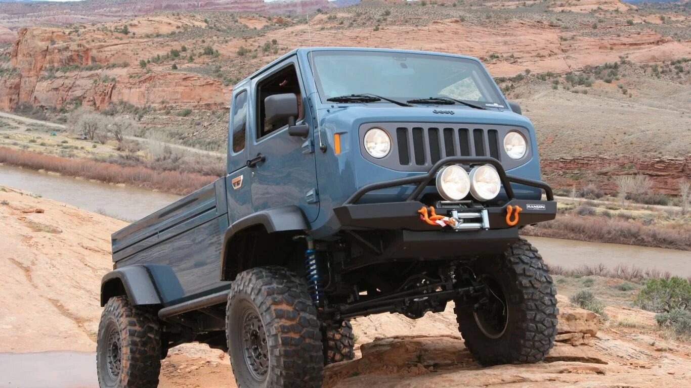 Jeep Mighty FC Concept. SUV 4x4. Jeep off Road Concept. 4x4 Wheel Drive off Road.