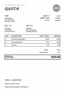 Receipt bill