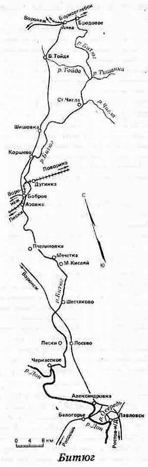 Схема реки Битюг Воронежской области. Схема реки Битюг Воронежской. Река Битюг Воронежской области на карте. Лоция реки Битюг.