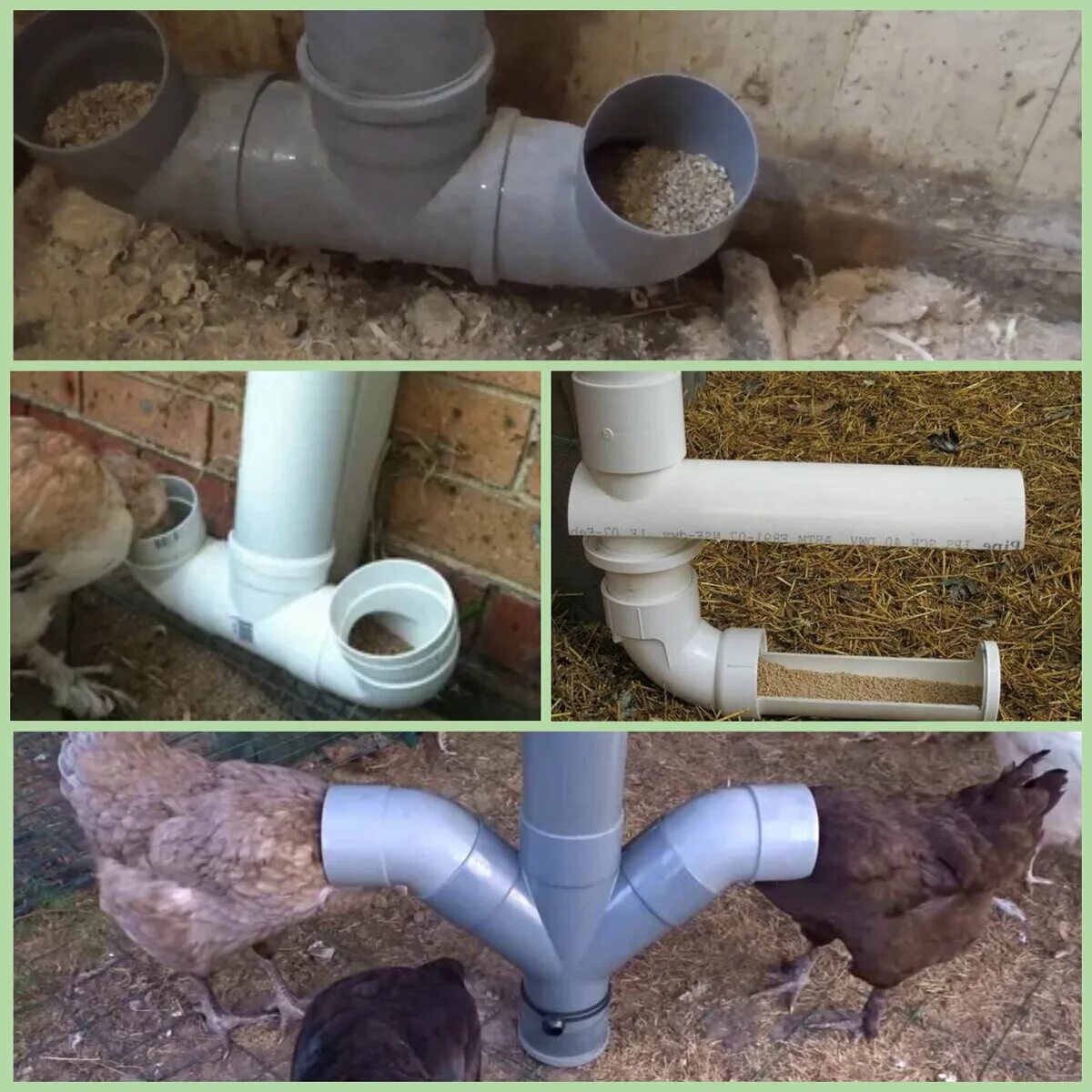 кормушки из пластиковых канализационных труб. кормушки из пластиковых канализационных труб. кормушка для птиц из канализационной трубы. кормушка для курей из канализационной трубы. бункерная кормушка для кроликов из канализационной трубы 110.