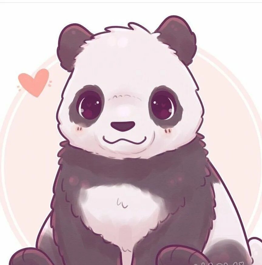 Милый рисунок. Панда рисунок. Картинка милой панды