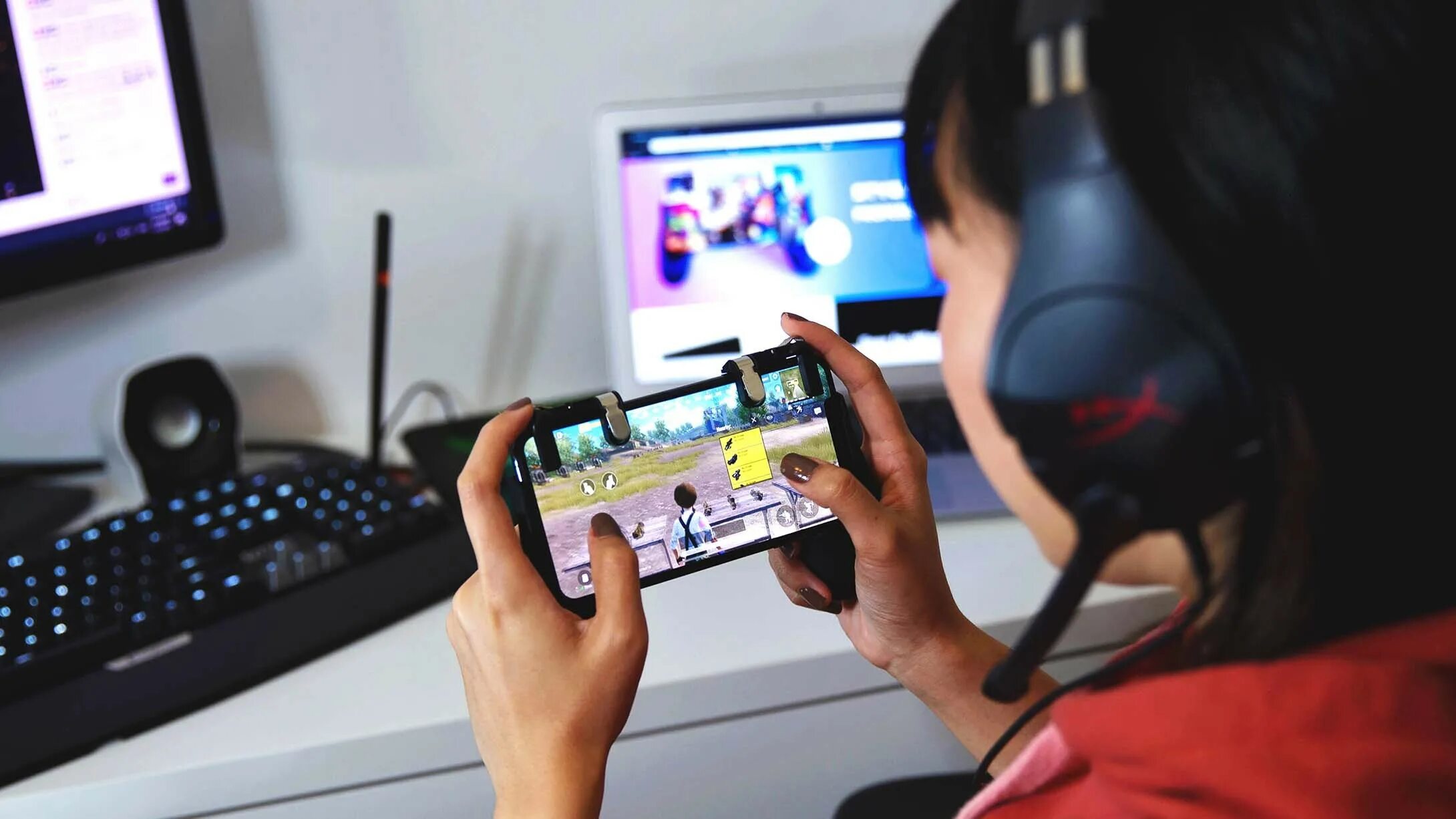 Playing mobile games