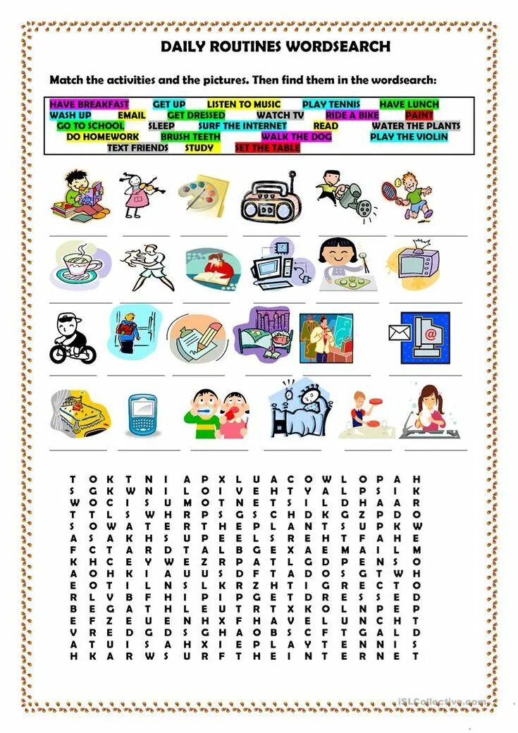 Activities in the internet. Daily activities wordsearch. daily routine words. daily routine wordsearch. daily routines wordsearch ответы.