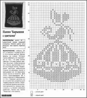 Вязаные картинки крючком схемы