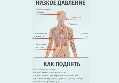 Что обозначает низкое давление