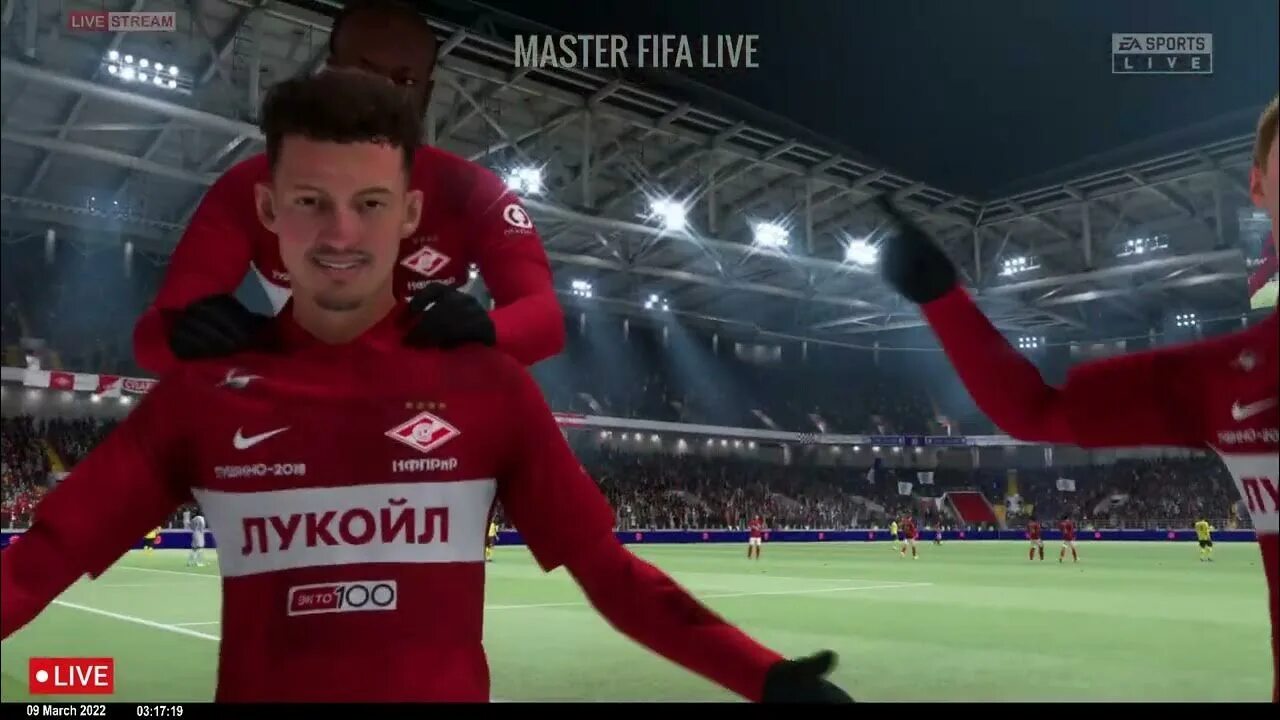 Fifa masters. Состав Спартака в ФИФА 22.