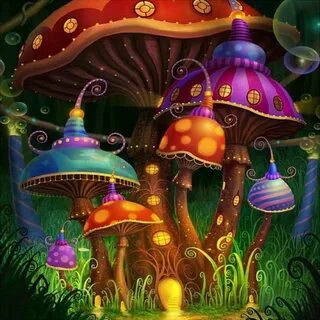 Сказочные грибы картинки