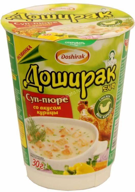 Суп-пюре доширак курица 30г. Суп пюре доширак вкус курицы 30г. Суп-пюре со вкусом курицы 30г(24). Доширак суп курица 1/24.