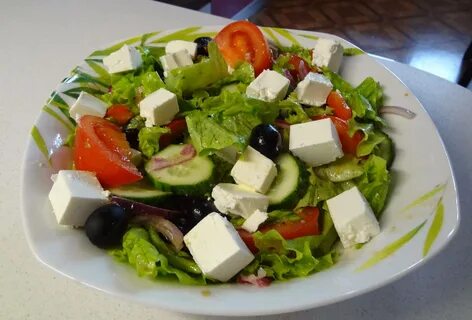 Классический греческий салат - 10 пошаговых рецептов с фото.