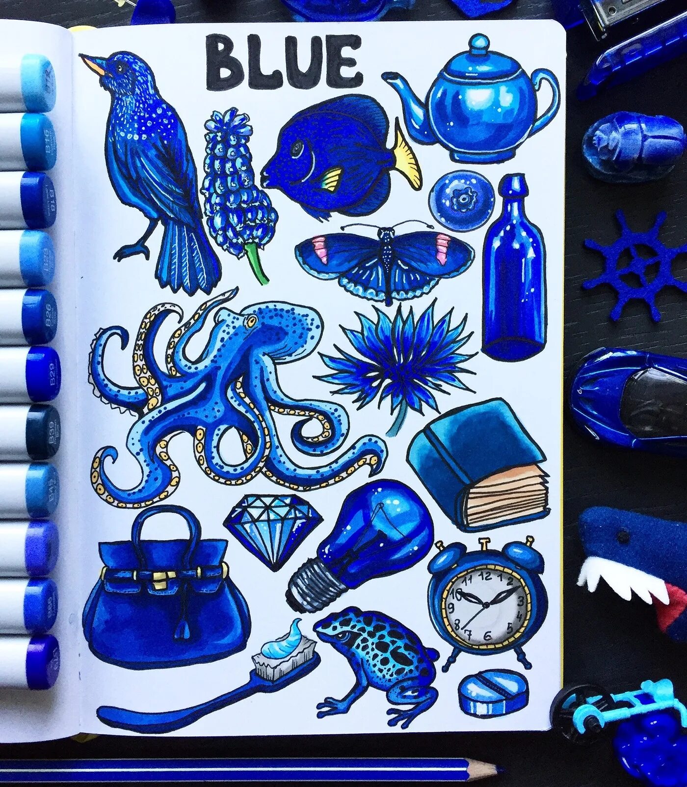 Синие картинки распечатать. Синие предметы иллюстрации. Вещи синего цвета. Синий рисунок. Голубой цвет предметы рисунки.