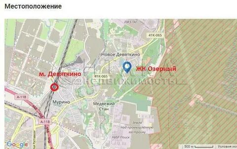 Карта девяткино