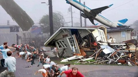 The storm destroy the