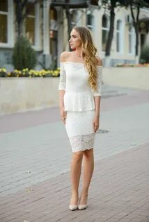 Белое платье белые туфли