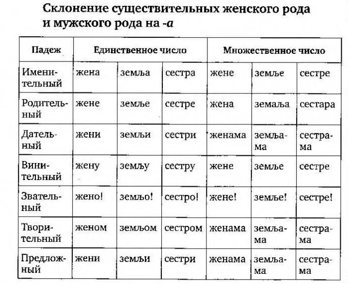 Склонение по падежам слово язык. Склонение существительных в сербском языке таблица. Падежи в сербском языке таблица. Окончания в сербском языке. Склонения в сербском языке таблица.