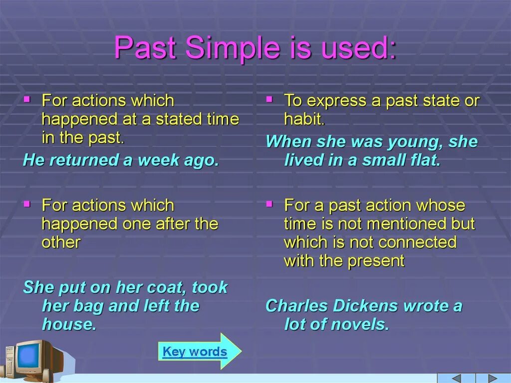 Past simple action. Past simple use. Past simple usage. Use в паст Симпл. Used to past simple.