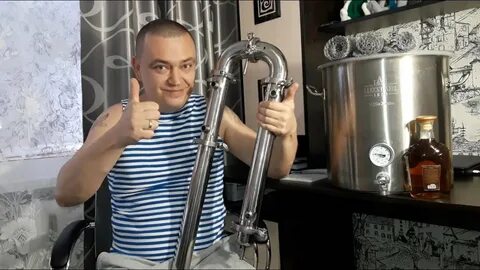 Первый перегон с дефлегматором на колонне