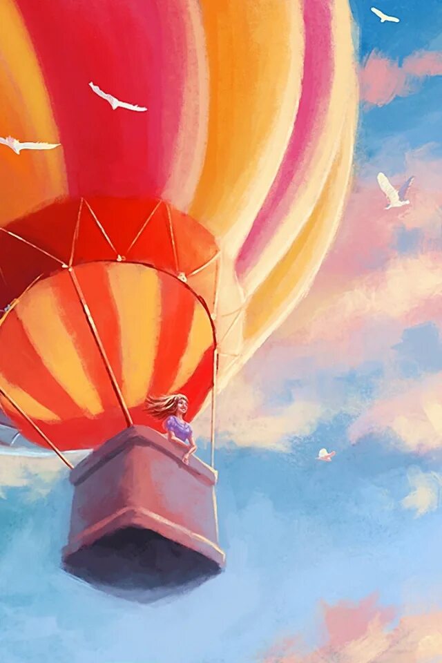 Сказка воздушных шаров. Воздушный шар. Воздушный шар арт. Картина воздушный шар. На воздушном шаре арт.