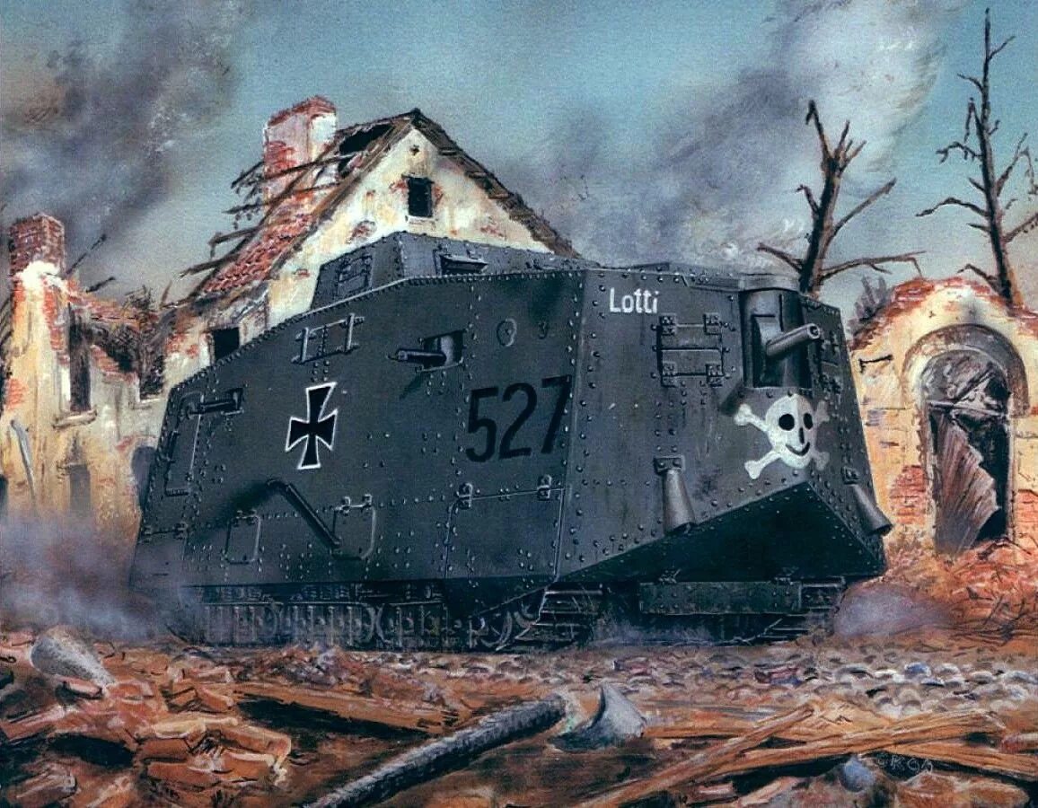 Немецкий танк 7. Танк первой мировой a7v. Немецкий танк а7v. Немецкий танк 1 мировой войны a7v. A7v Sturmpanzerwagen a7v.