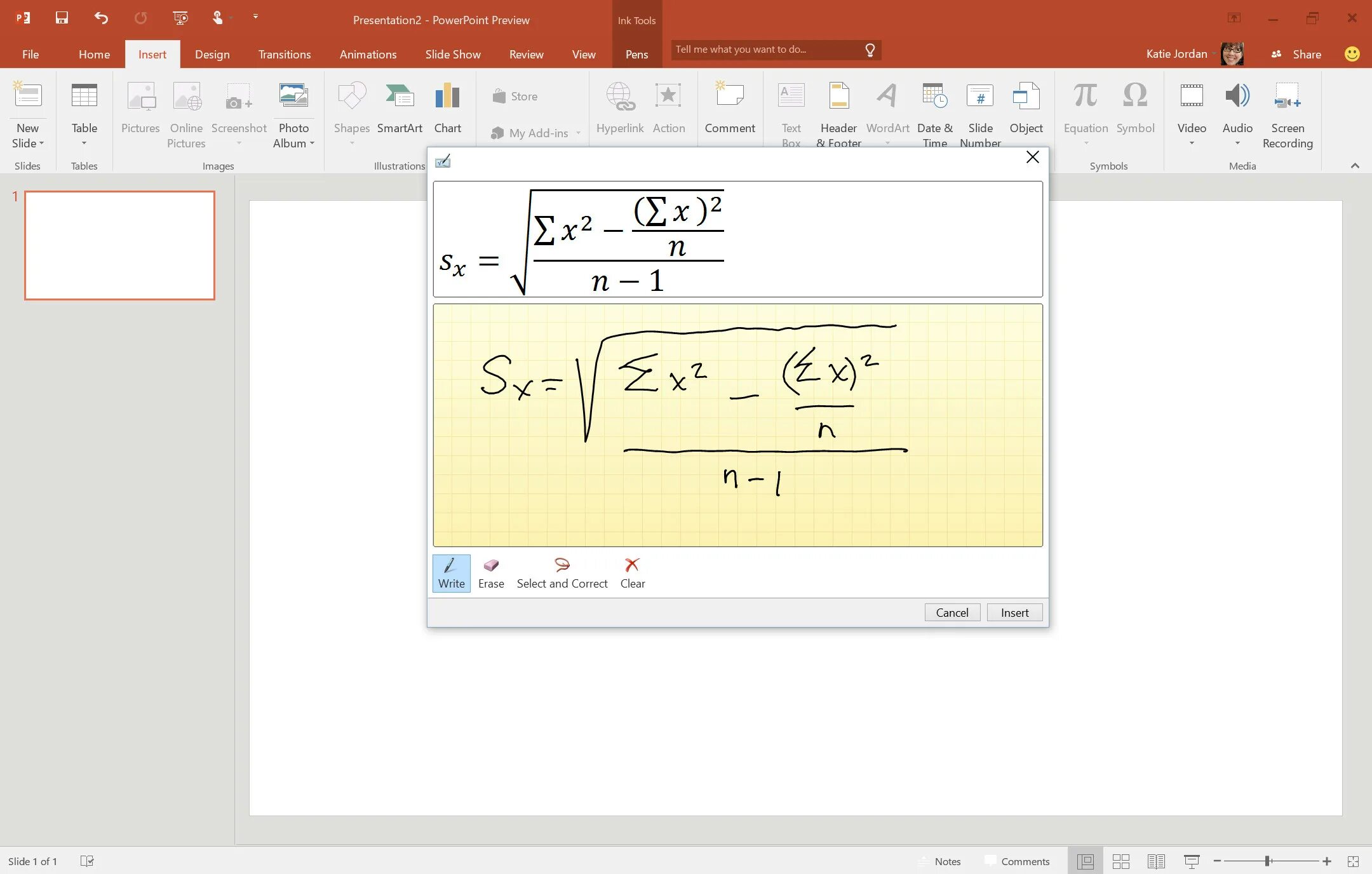 Формулы в powerpoint. Формулы в powerpoint
