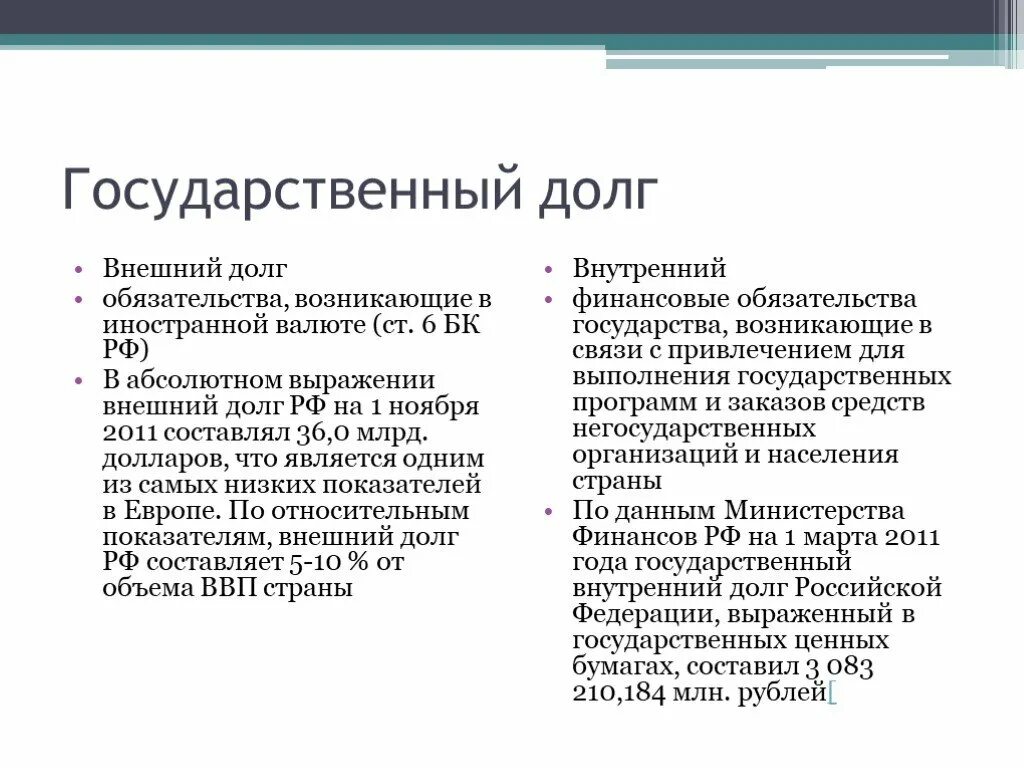 Внешний государственный долг. Государственный внешний долг и внутренний долг. Плюсы государственного долга. Плюсы внешнего долга.