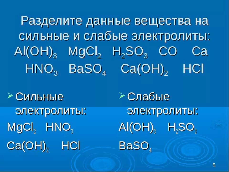 H2so3 сильный электролит. Сильные и слабые электролиты. Химия сильные и слабые электролиты. Вещества слабые электролиты.