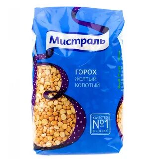 Горох мистраль желтый колотый
