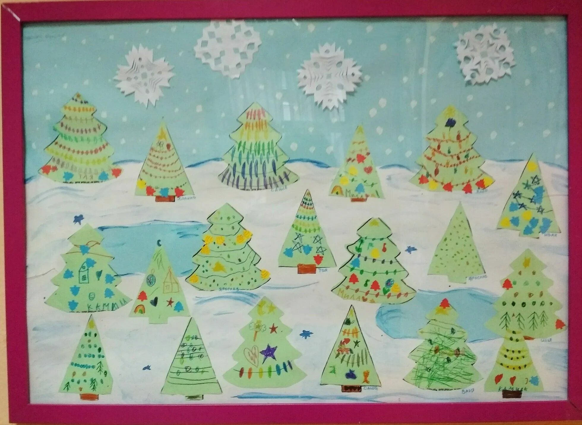 Коллективная аппликация елка. Елка коллективная работа. Поделки на новый год в ясельной группе. Новогодняя коллективная работа. Коллективная аппликация новогодняя елка.