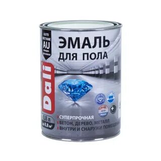 Эмаль для пола dali алкидно уретановая