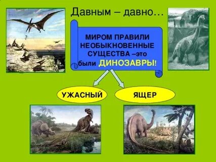 Когда жили динозавры 1 класс окружающий мир