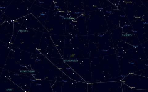 Созвездие андромеда карта