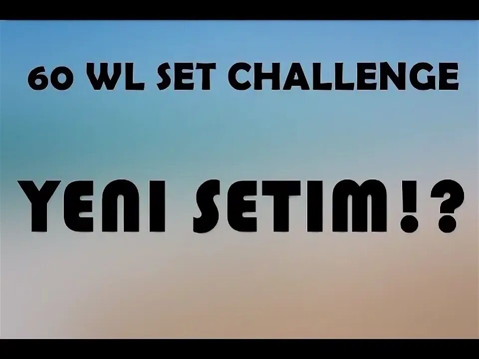 Set challenge. Set challenge