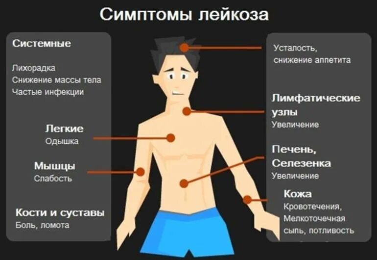 Как узнать есть у человека. Лейкемия симптомы проявления. Лейкемия симптомы у взрослых. Симптомы болезни белокровия.