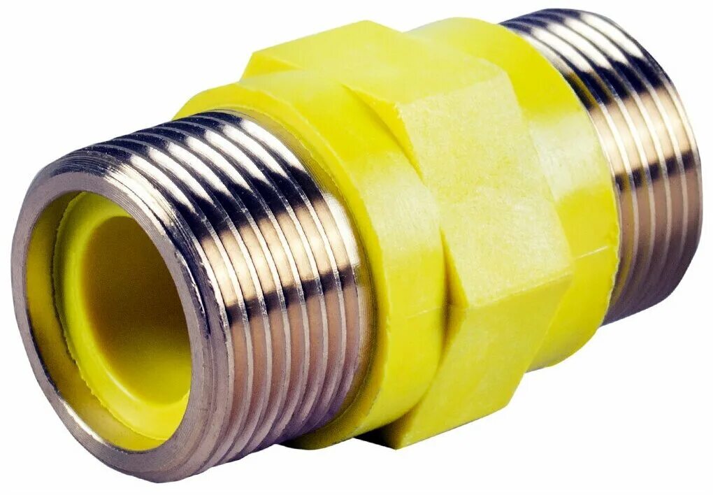 муфта диэлектрическая нр 3/4" нр 1/2". вставка диэлектрическая изолирующая tim 1/2. муфта диэлектрическая ду-20 (3/4" вн/нар) латунь. диэлектрик газовый. диэлектрическая вставка 1/2.