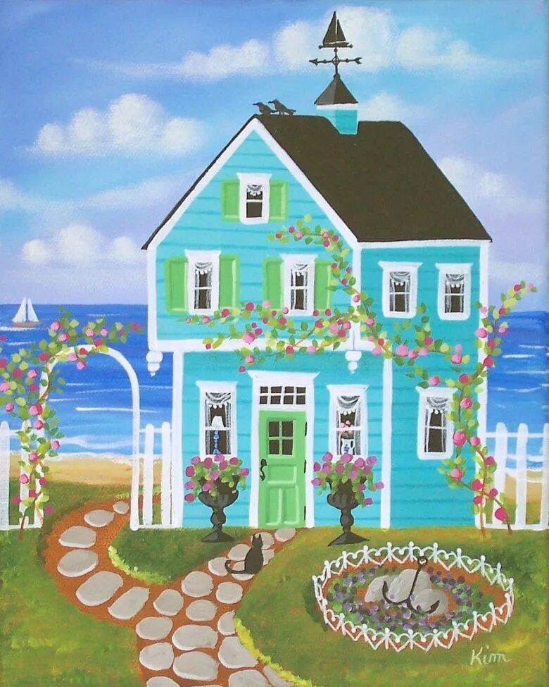 Разрисовать красками домик. Рисование красками дом. Красивые домики разукрашивать. Дом рисунок.
