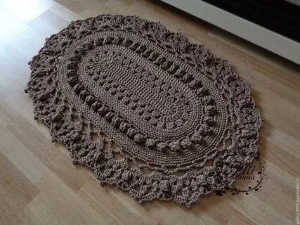 Ковры на пол связанный крючком