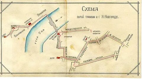 Схема трамваев нижний новгород
