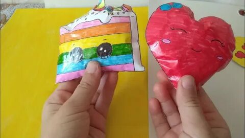Как легко сделать сквиши из бумаги