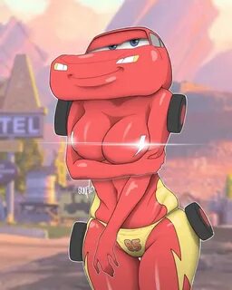 1girls big breasts breasts cars (film) disney genderswap genderswap (mtf) l...
