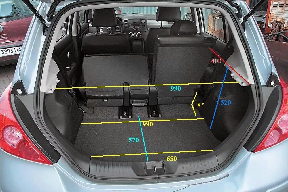 Opel corsa размеры. Opel Corsa габариты багажника. Nissan Tiida габариты багажника. Kia Ceed Hatchback 2010 габариты багажника. Габариты багажника Мазда 2 хэтчбек.