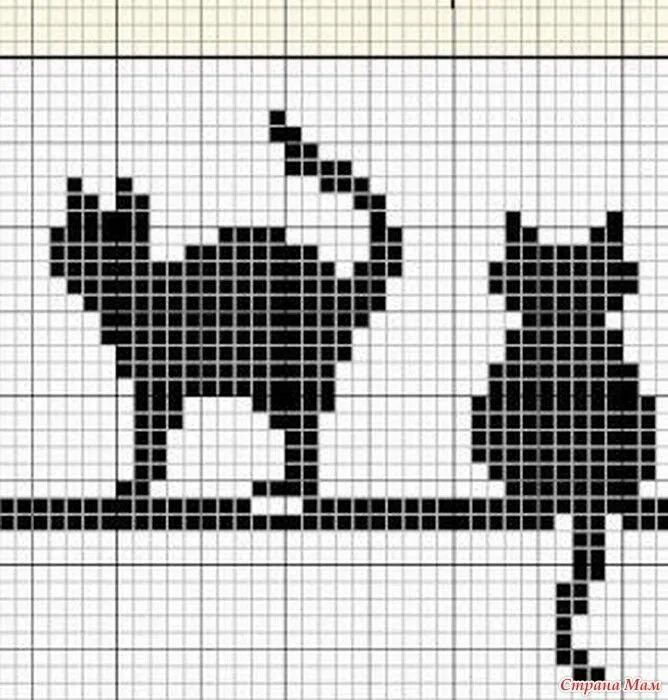 Составить схемы кот. Жаккардовые узоры. жаккард кошки. жаккардовые узоры спицами. жаккард кошки схемы.